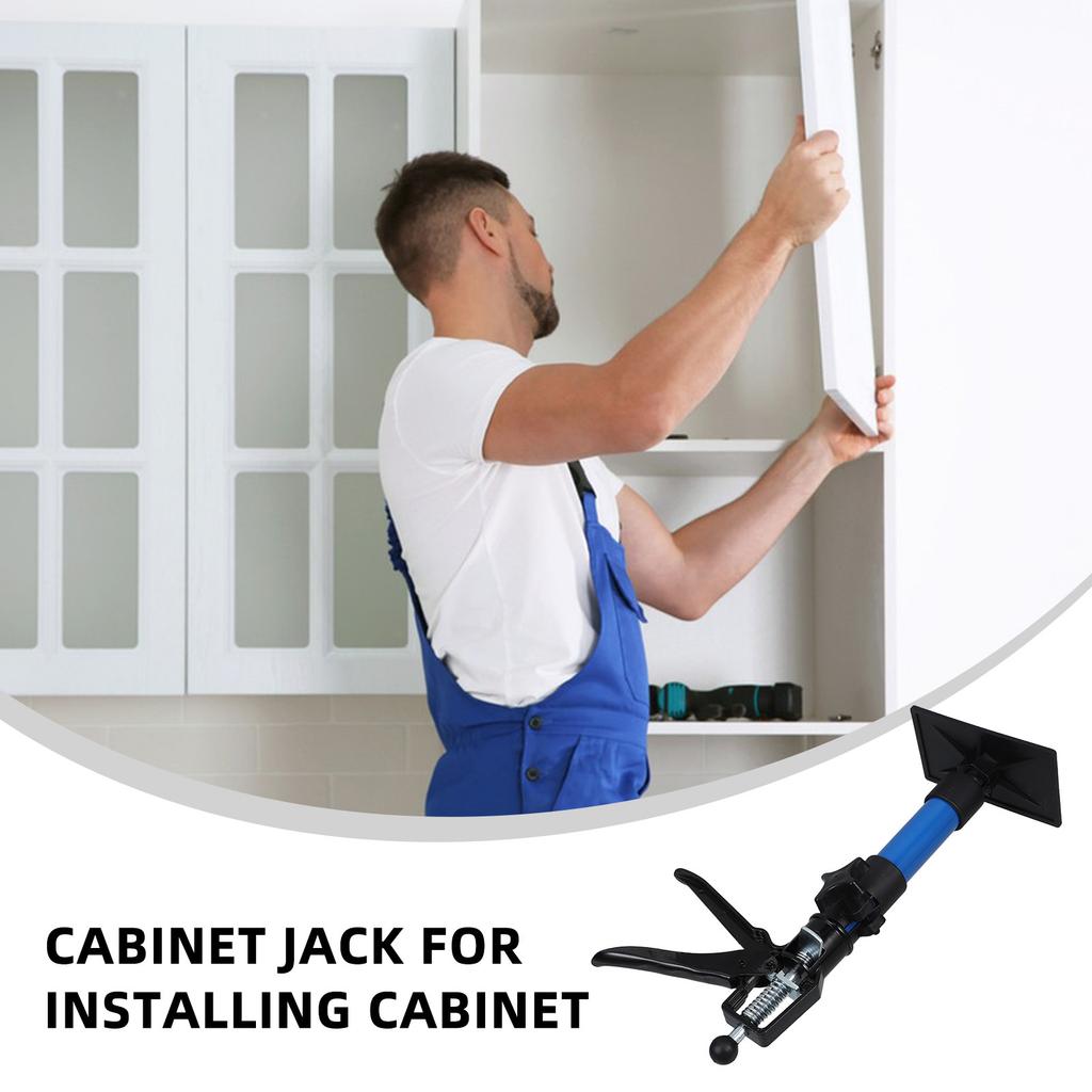 Macaco Elevador de Gabinete com Haste Telescópica Ajustável para Instalação de Armários Ferramenta de Nivelamento DIY Fácil para Gabinete de Banheiro