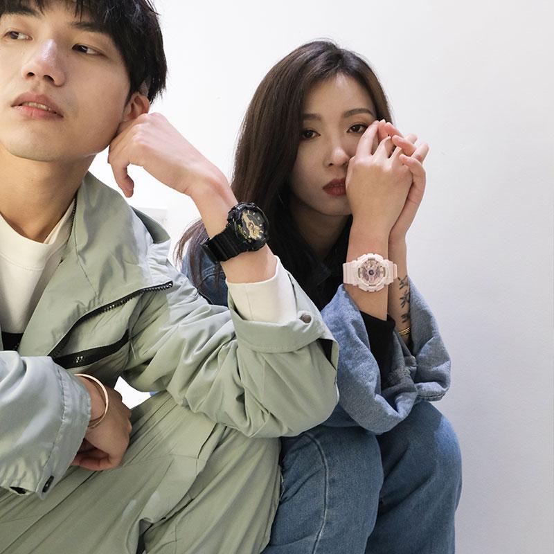 Casio Watch Series-GAGMA Waterproof and Shockproof Quartz Movement Resin Strap Japanese and Korean Watches Unisex Black GMA-S110MP-4A1PR&GA-110GB-1APR