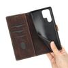 Phone Case for Samsung Galaxy S24 Ultra Grid Splicing Stand PU Leather Wallet Phone Cover with Strap