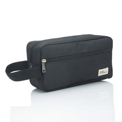 Bolsa de artículos de tocador colgante de gran capacidad, impermeable, portátil, bolsa de cosméticos de viaje, gris, para hombres y mujeres, organizador de almacenamiento de baño