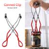 Canning Jar Lifter With Grip Handle Stainless Steel Can Tongs Clip Non-slip Jar Clip Glass Bottle Holder Wide Mouth Bottle Clamp