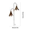 Artistic Iron Flower Petal Ground Spikes Decorative Garden Stakes For Enhancing Garden Or Patios Aesthetics