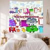 Numberblocks Custom Your Name Wall Decor Tapestry Art For Pet Memorial Birthdaywedding Party Backdrop Family Gift