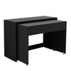Scrivania a mensola + Comodino 2-in-1 Scrivania compatta, estensibile, l'intero tavolo è realizzato in legno di 1,8 cm di spessore, dotato di rotelle, combinabile in modo flessibile