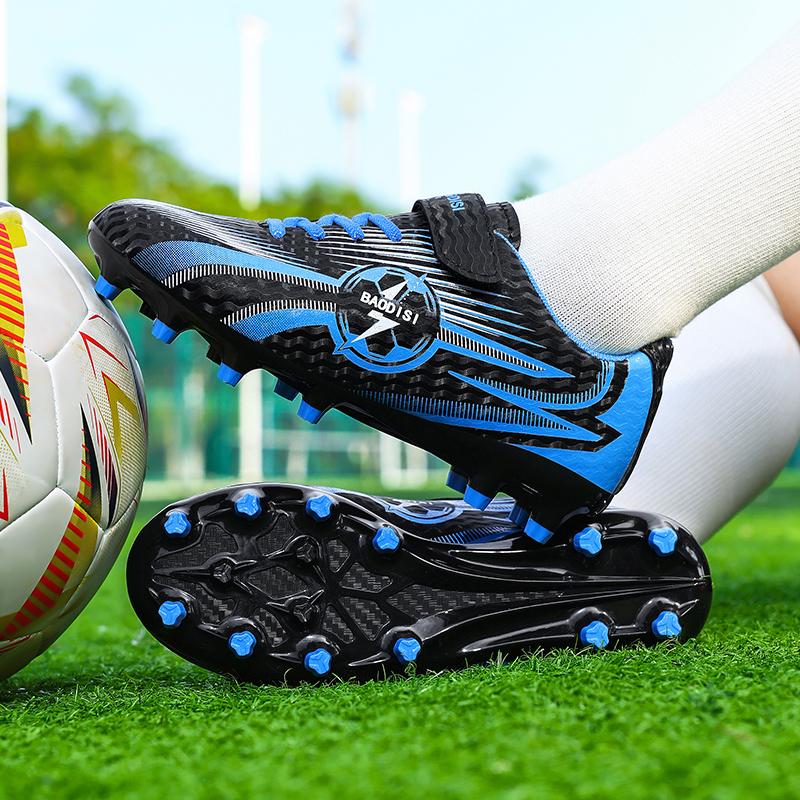 28-39 Boys Football Boots AG/TFSpike Rubber Soft Sole Kid's Professional Artificial Turf Training Football Boots for Girls