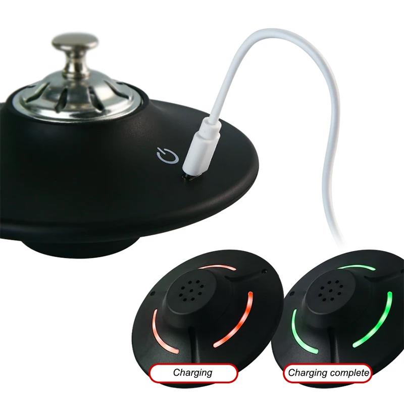 Electric Rechargeable Whiskey Smoker Kit Cocktail Smoker Kit with 8 Wood Chips Ice Stones Accessories for Bourbon Whiskey 7