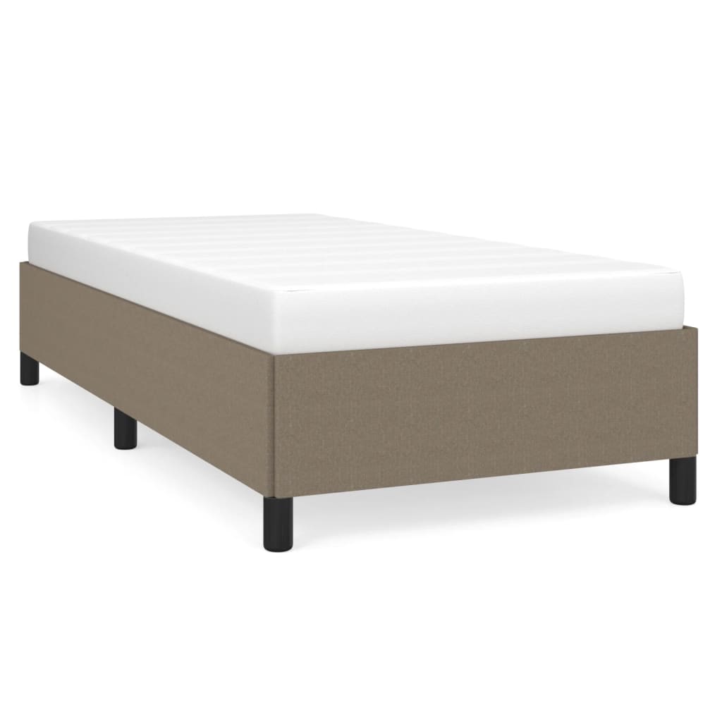 Vidaxl Bed Frame Without Mattress, Taupe, 100X200 Cm, Upholstered