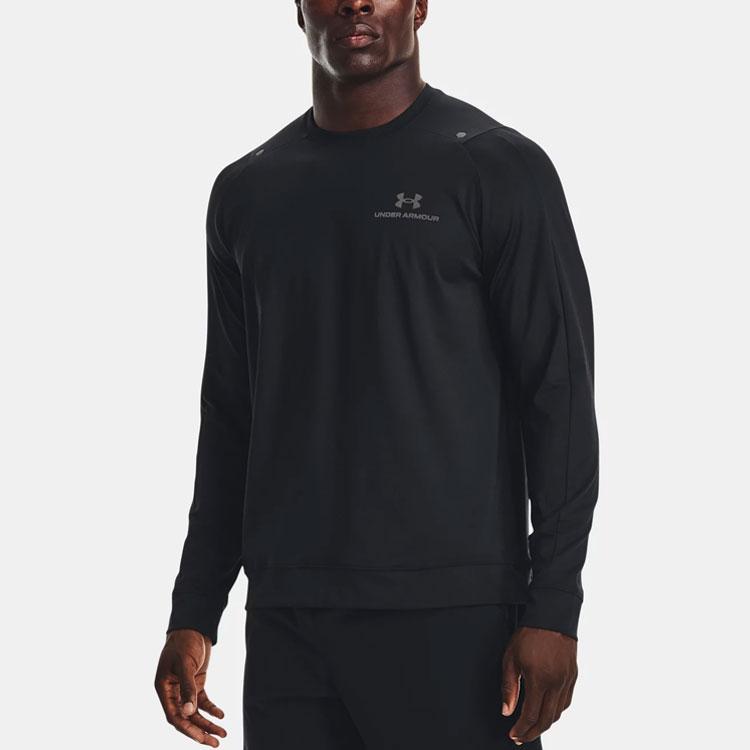 Under Armour Rush All Purpose Logo Training Hoodie Men Hoodies Black 1366169-001