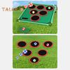 Golfspiel-Spielset für Kinder, lustige Gartenspiele, Hinterhofspiele, Väter und Golfer, inklusive 20 Golfbällen, Putting Mat und Tasche, lässige Golfspiele für Zuhause für