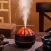 USB Mini Flame Humidifier: Silent, Large Mist for Desktop & Office