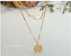 European Double-Layer Freshwater Pearl Pendant Necklace for Women, Gold-Plated Clavicle Design, P831