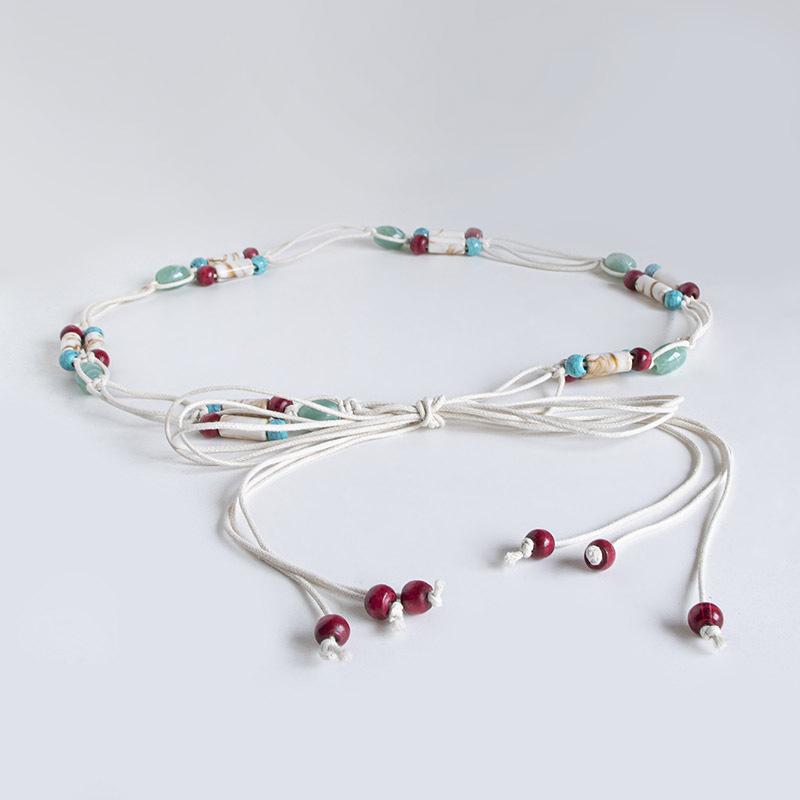 Bohemian Belt Ethnic Style Decorative Belt Casual Vacation Style Waist Rope Women's Belt