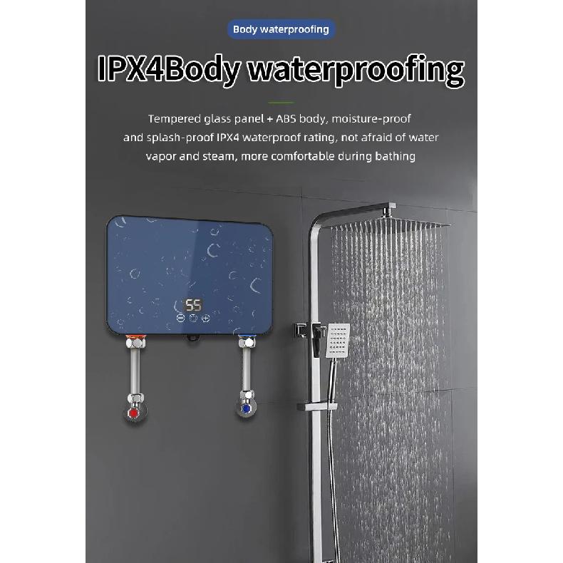 Directe Warmwaterboiler, 6000W 220V Op Aanvraag Warm Elektrische Tankloze Waterverwarmer met Digitaal Display, Constante Temperatuur