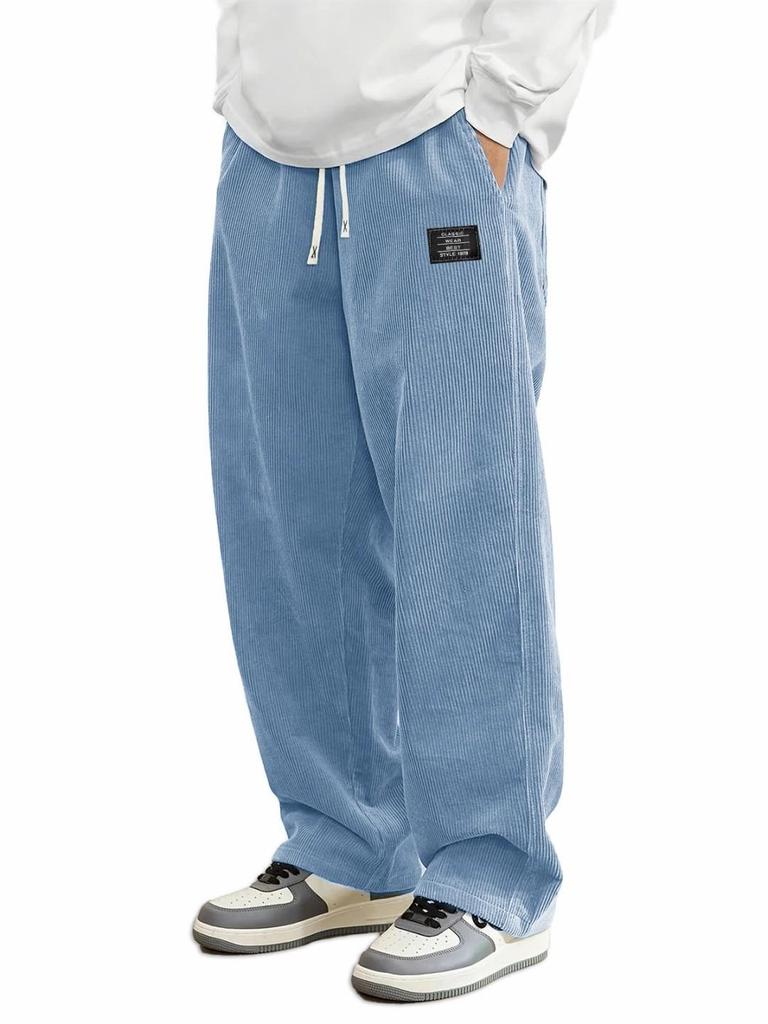 2026 Men's Casual Corduroy Loose Straight Sweatpants