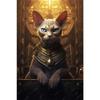 Stampe Poster Antiche Egizie di Bastet per Soggiorno Decorazioni per la Casa Mitologia Egizia Bastet Dea Gatto Pittura su Tela Arte da Parete