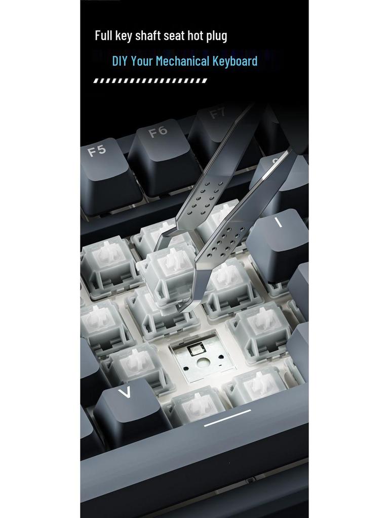 LT104 Mechanical Keyboard with Screen: Custom Wired Keyboard & Mouse Set for Gaming & Office
