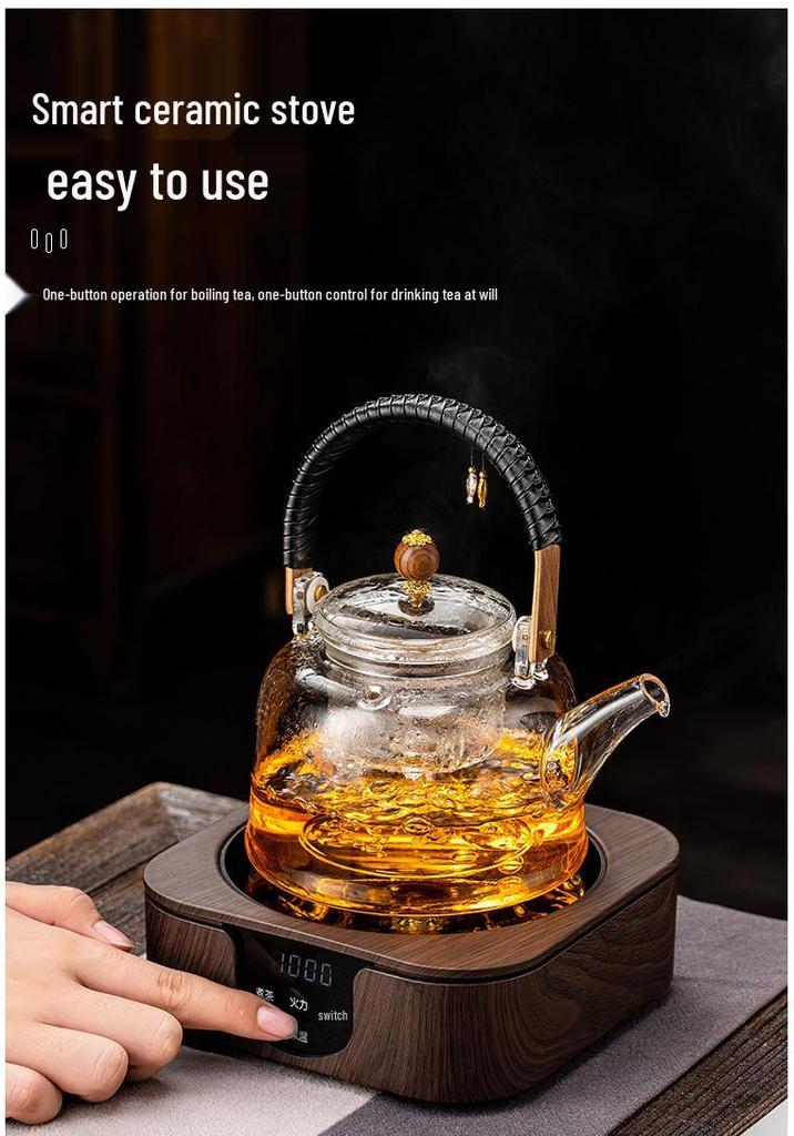 Portable Electric Ceramic Tea Stove: Mini Water Boiler & Warmer for Health-Preserving Tea Brewing