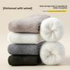 Wool Socks - Men's Thick and Warm Padded Mid-calf Socks for Autumn and Winter. Men's Woolen Socks. Long Winter Sleepers.