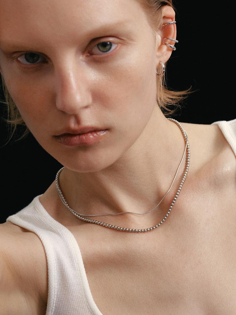 Lunne Silver 925 3Mm Trace Ball Necklace #Lsn70