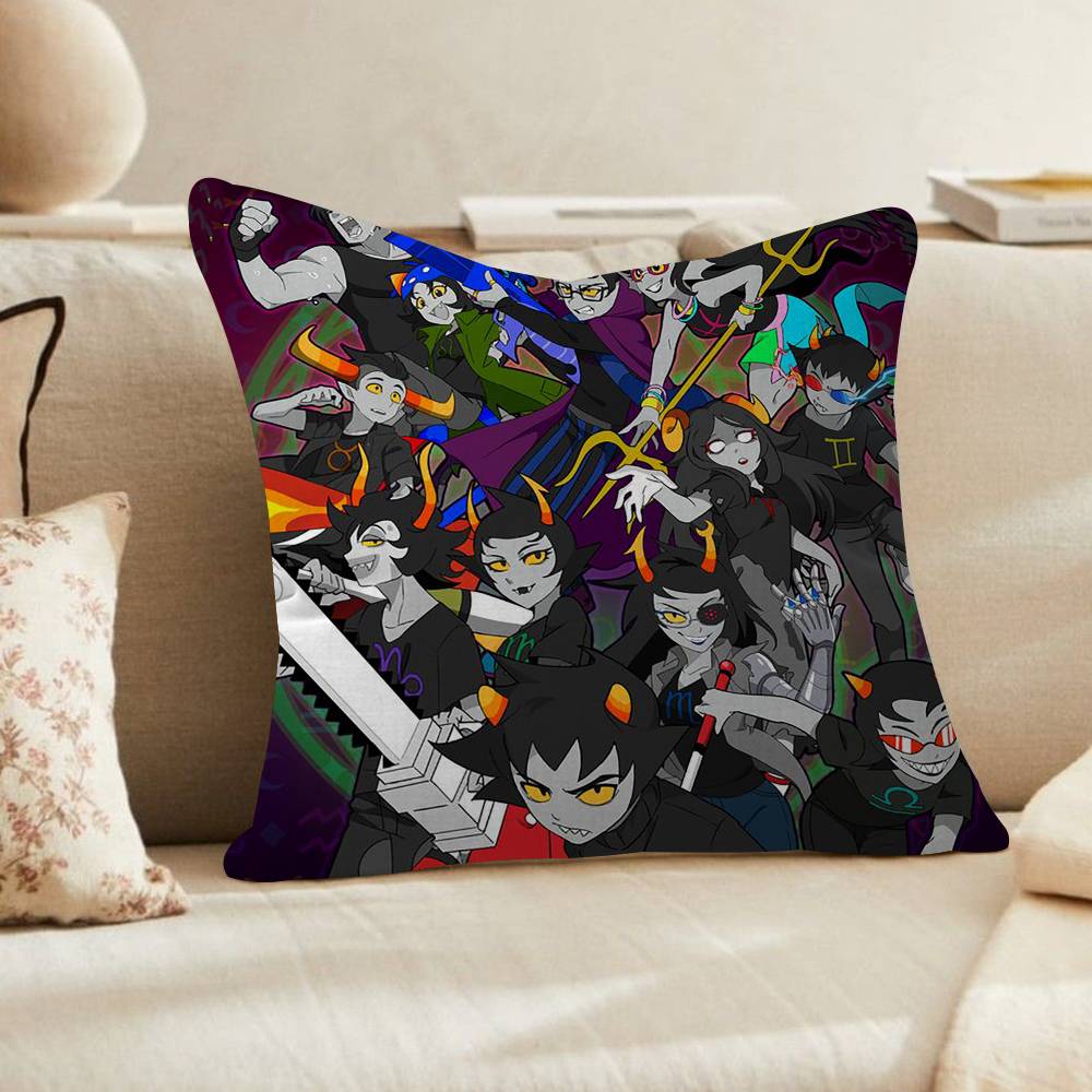 Popular Internet Anime HHomestuck Cushion Cover Pillowcase Upholstery Sofa Throw Pillow Home Decor Pillowcas