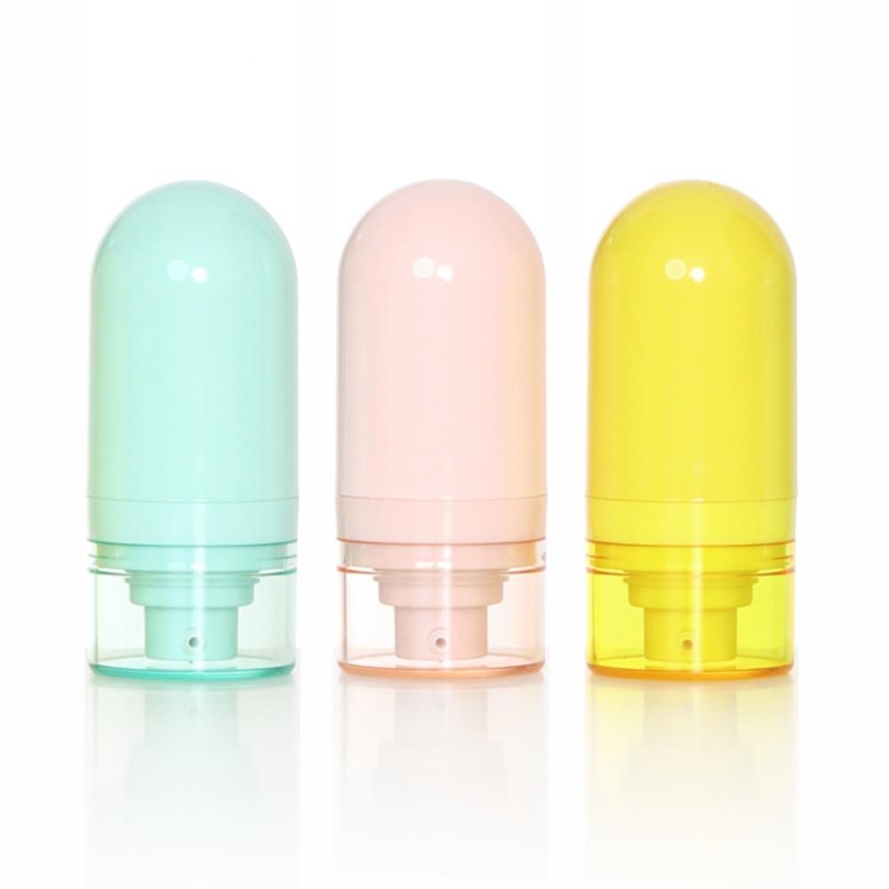 Inverted Lotion Bottle with Locking Cap Screw Bottle Mouth Design