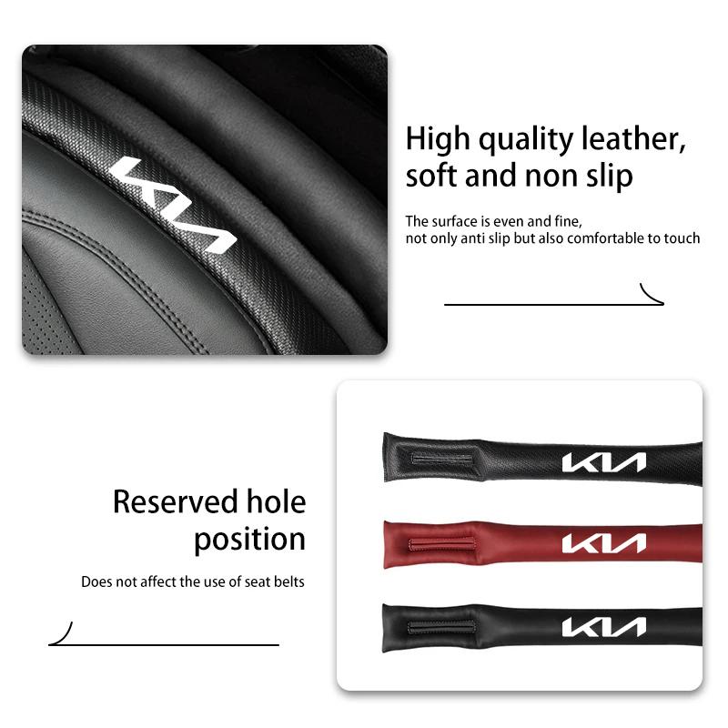 2Pcs Car Seat Gap Filler Leak Proof Sealing Strip Valve For KIA K9 Sportage Niro K5 Carnival EV6 EV9 EV3 K8 Stinger Forte Cerato