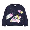 Billieblush Girls Lettering Crew Neck Sweatshirt