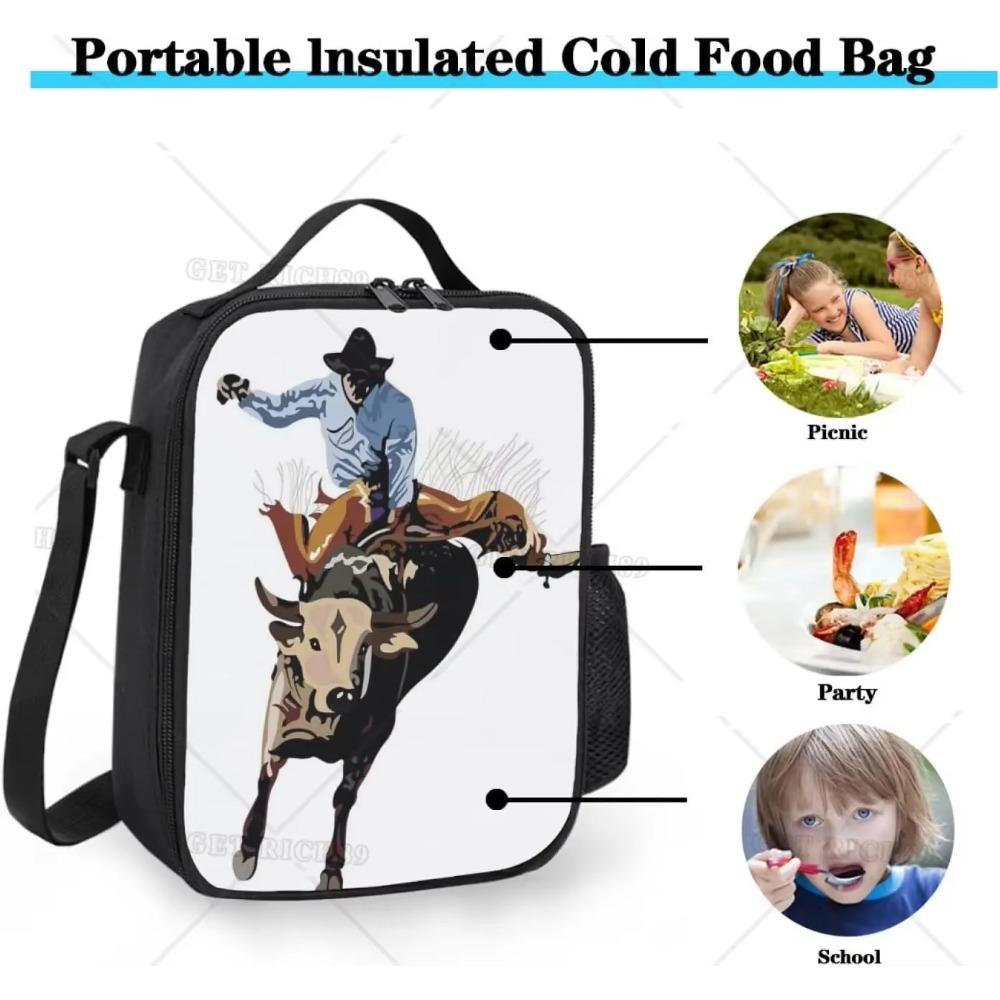 Cutie de prânz Black Dragon pe fundal albastru pentru bărbați femei adulți, geantă de prânz reutilizabilă portabilă pentru birou, muncă, picnic, camping