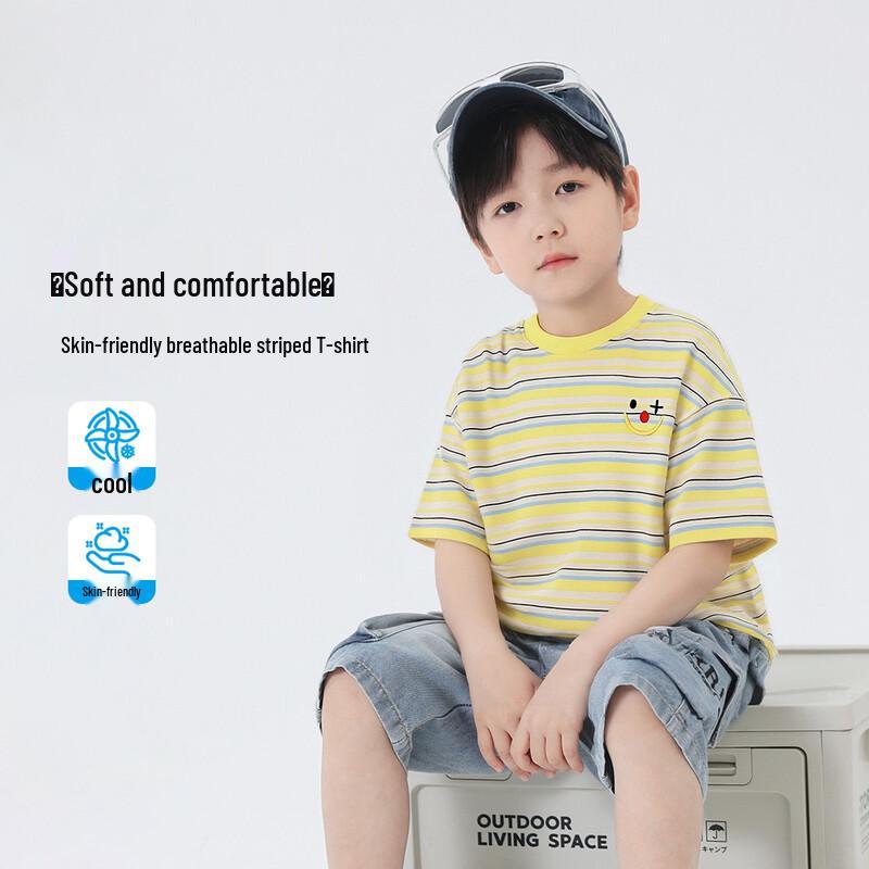 Youyou Tales Boys  Casual Cotton Short Sleeve T-Shirt 140