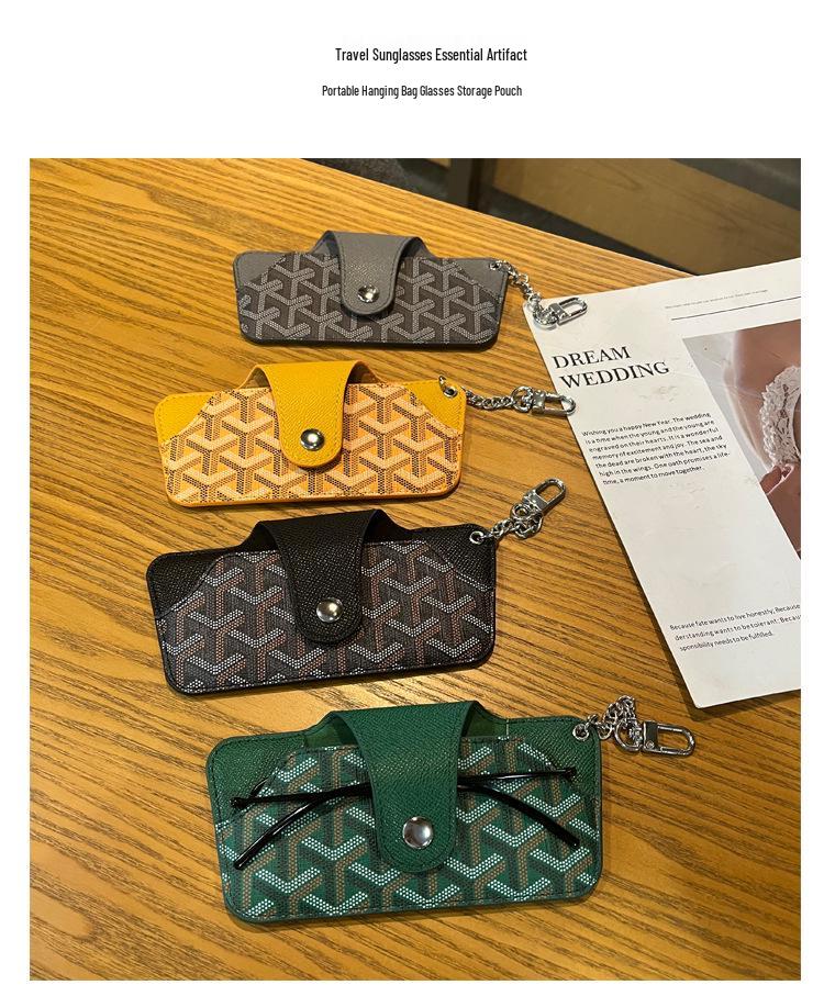 Universal Fashion Eyeglass Storage Pouch: Unisex Printed Sunglasses Case, Protective and Portable for Prescription Glasses.
