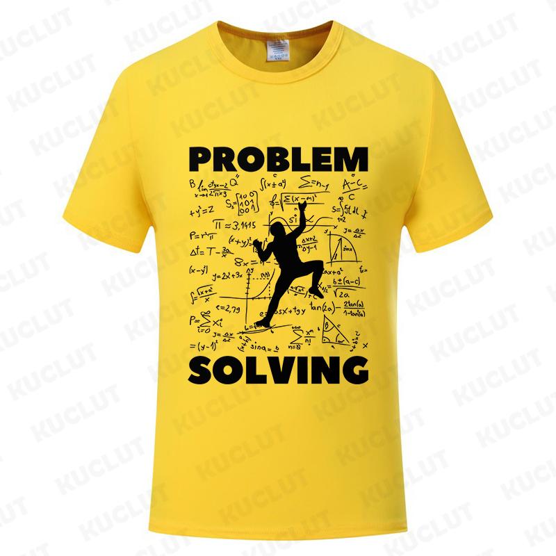 Rock Climbing T Shirt for Women Men Bouldering Tees Problem Solving Math Tops Sport Climber Tshirt Short Sleeve Unisex Clothing