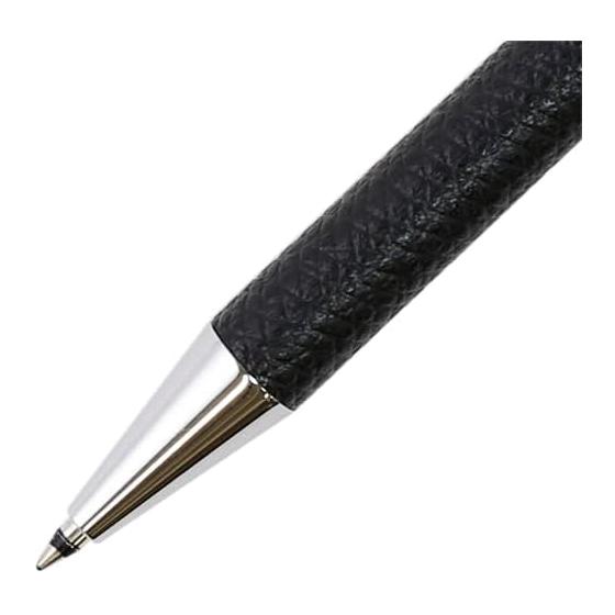 Leather Wrapped Ballpoint Pen (Polar Night) Retractable