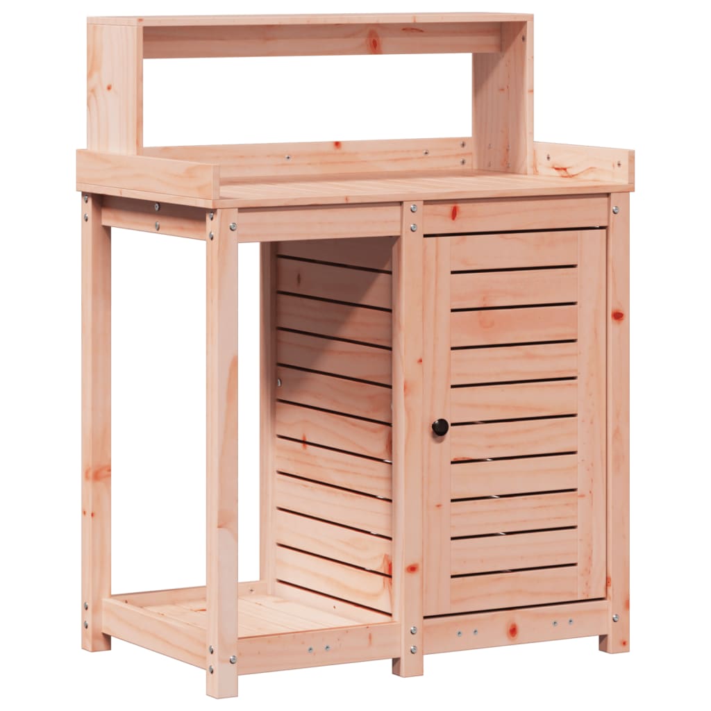 Plant Table with Shelves 82.5 x 50 x 109.5 cm Solid Douglas Fir Wood