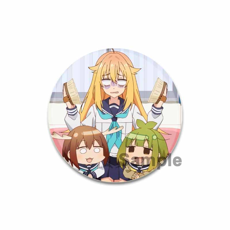 32/44/58MM My Deer Friend Nokotan Anime Pins Cute Cartoon Badge Handmade Tinplate Brooches Breastpin for Backpack Clothes Gift Accessory