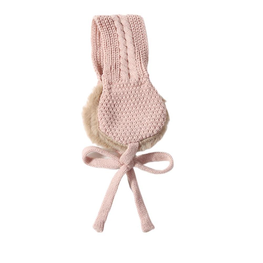 

Windproof Winter Thickened Earmuffs Foldable Outdoor Anti-cold Earflap Plush Ear Cover Running розовый