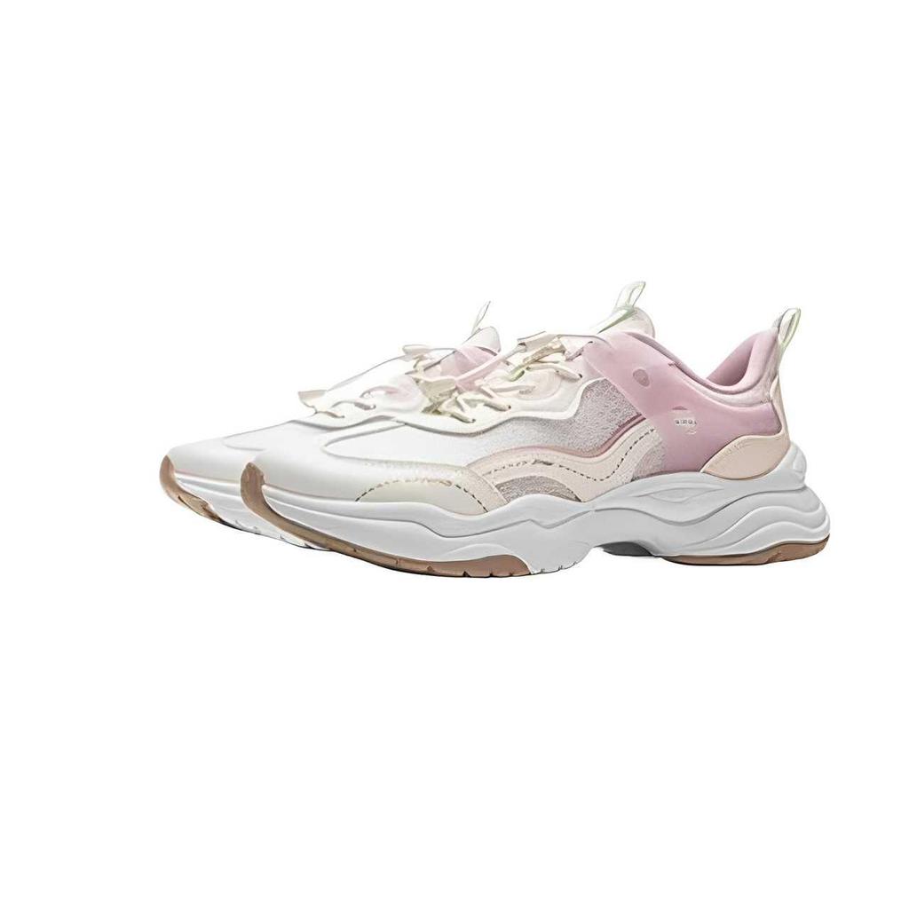 Li Ning Kids Sports Lifestyle Series Synthetic Leather Comfortable Fashionable Simple Versatile Shock Absorption Low-Top Casual Shoes YKCV136-6