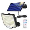New Waterproof LED Solar Street Light Outdoor  Solar Garden Street Lighting PIR Motion Sensor Light