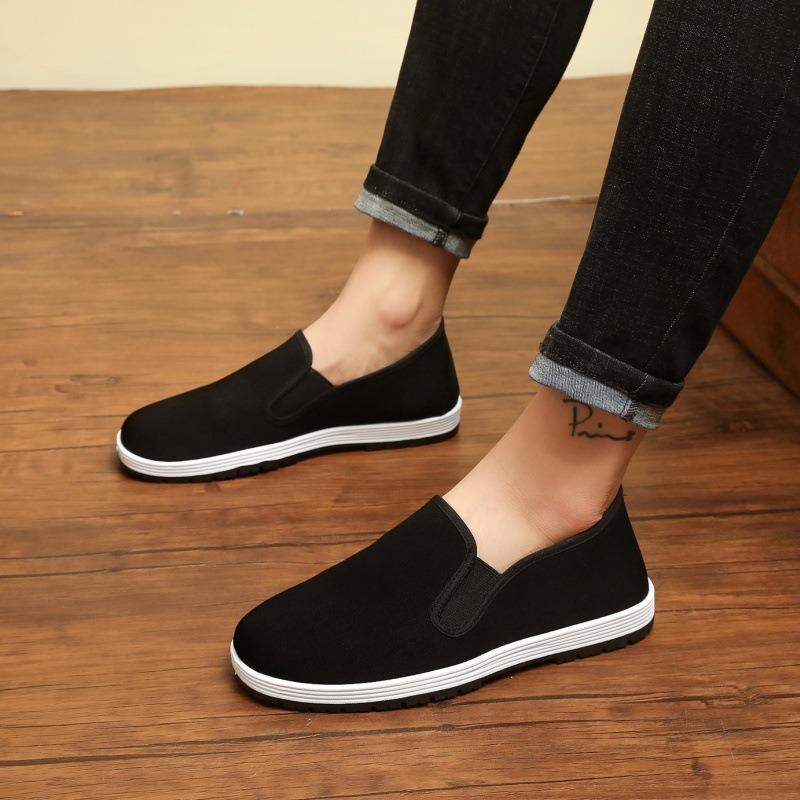 Stoffschuhe Frühling und Sommer bequeme Freizeitschuhe Outdoor täglich leicht atmungsaktiv flach Herrenschuhe