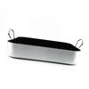 Rectangle Frying Pan Nonstick Aluminum Alloy Multifunction Flat Single Bottom Fry Pan with Handles