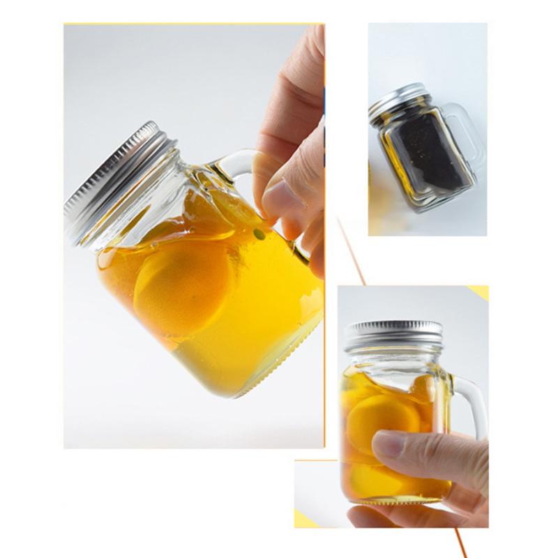 Mini Glass Sealed Bottle For Jam Honey Coffee Concentrate Milk Juice Leakproof Bottle With Lid Jar Portable Empty Jar Container