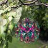 Campanello Eolico Mandala Bohemien Metallo Colorato Decorazione da Giardino Esterno Gancio Rotante Fatto a Mano per Patio Regalo di Vacanza Famiglia Amici Arte della Natura