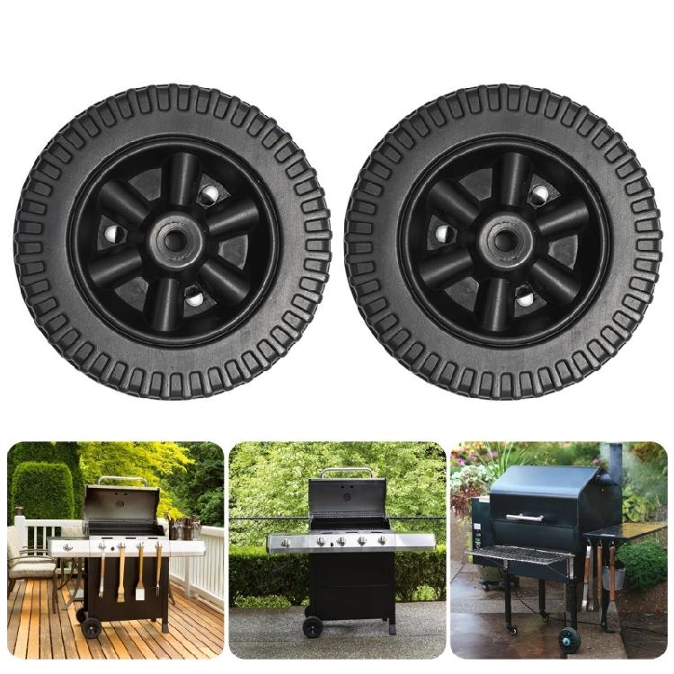 Heat Resistant 6inch Grills Replacement Casters Universal Compatibility Heavy Duty Plastic Construction