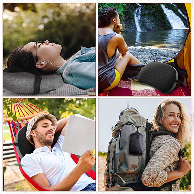 Tragbares aufblasbares Rückenstützkissen für Camping & Reisen