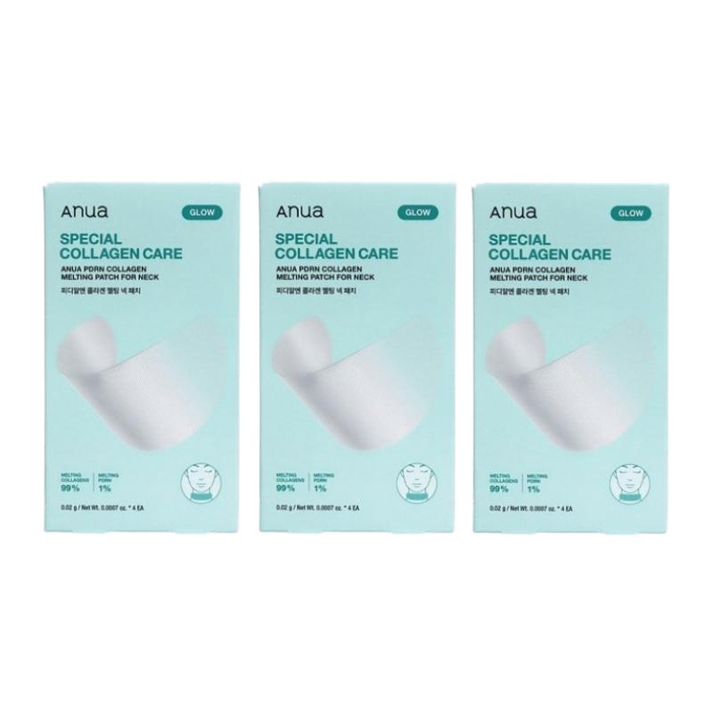 

Anua PDRN Collagen Melting Neck Patch (4 Patches) – Hydrating Neck Care Patch, Firming Skin Care 4 Patches 3ea