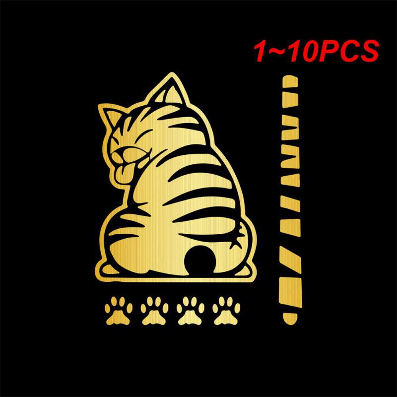 

1~10PCS NEW Car Rear Windshield Reflective Wiper Sticker Wagging Tail Cat Sticker Car Decoration Sticker Styling Accessories