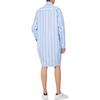 Calvin Klein Striped Lapel Single-Breasted Short Sleeve Dress Women dresses Blue 47AB009-VXS