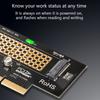 M.2 Nvme Ssd To Pcie 4.0 X4 Adapter Card With Copper Cooling Best Heatsink