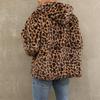 Fashion Warm Winter Jacket Men coat woman Hooded faux Fur Leopard Casual Slim Parka Men's Winter Coat