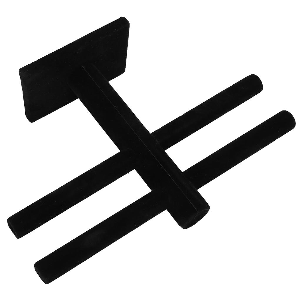 Flanell Abnehmbarer Ohrringhalter Schmuck Ohrring Ausstellungsständer Rack Organizer Schwarz