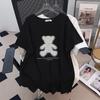 Camiseta de Manga Corta con Cuello Redondo, Corte Holgado de Longitud Media, Tallas Grandes para Mujer